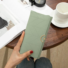 Embossed Solid Mini Wallet PU Leather Soft Purse Card Coin Cash Clutch Bag