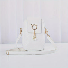 Women's Minimalist Shoulder Bag Braided Phone Bag