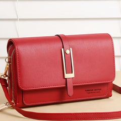 Women's Coin Purse Square Shoulder Bag with Detachable Strap