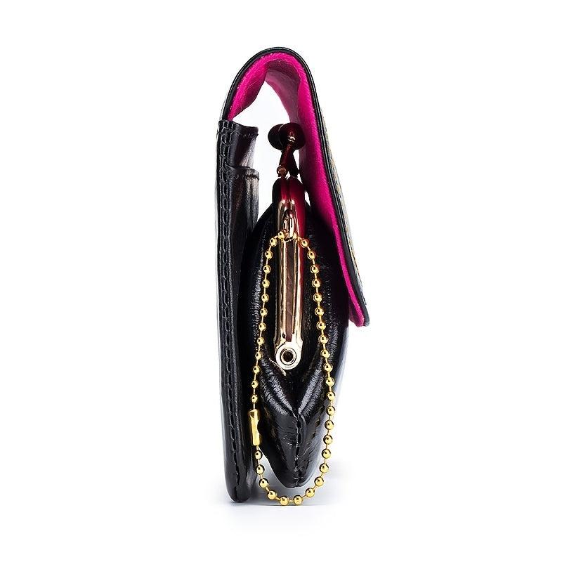 Solid Coin Purse Flap Purse Clutch Wallet Kiss Lock