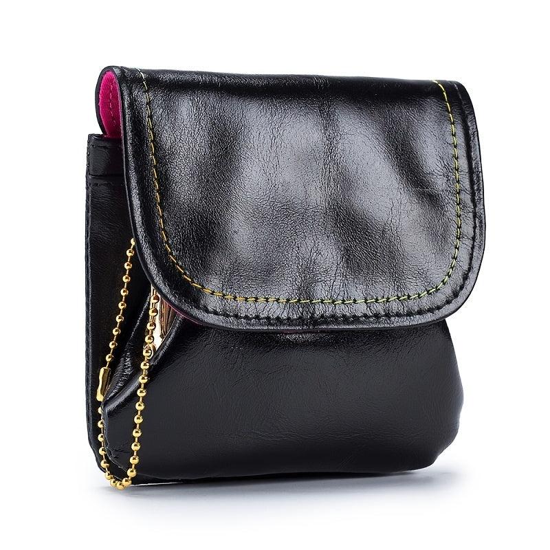 Solid Coin Purse Flap Purse Clutch Wallet Kiss Lock