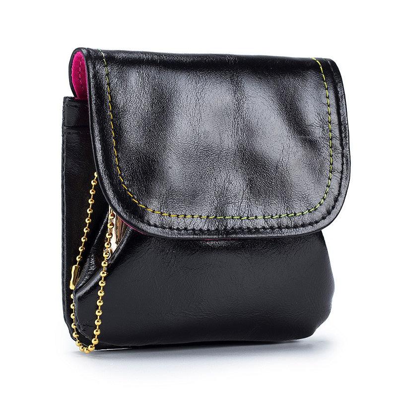 Solid Coin Purse Flap Purse Clutch Wallet Kiss Lock