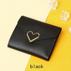 Heart Decor Trifold Wallet Credit Card Storage & Organizer