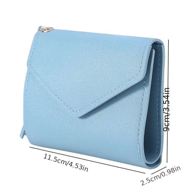 Short Wallet With Tassel Pendant Lychee Pattern Money Clip