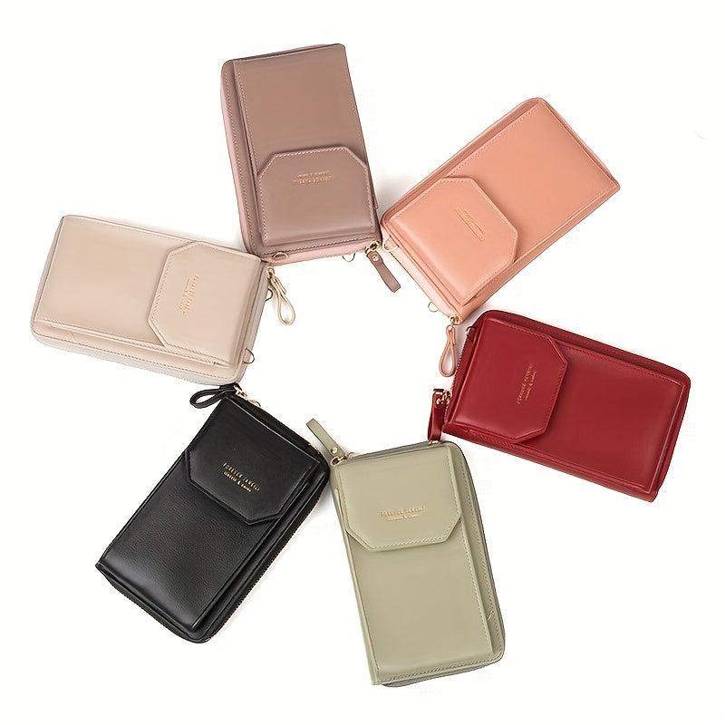 Small Crossbody Purse for Women Zipper Wallet with Phone Pocket