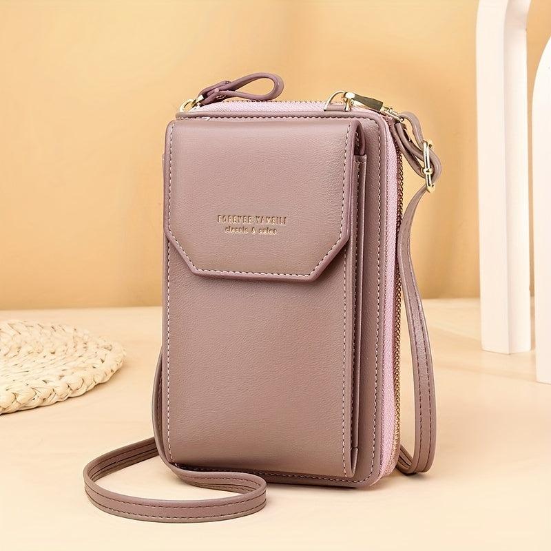 Small Crossbody Purse for Women Zipper Wallet with Phone Pocket