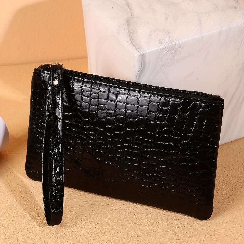 Women's Minimalist Clutch Coin Purse Zipper Solid Purse