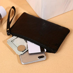 Women's Minimalist Clutch Coin Purse Zipper Solid Purse