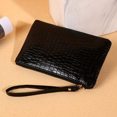 Women's Minimalist Clutch Coin Purse Zipper Solid Purse