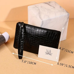 Women's Minimalist Clutch Coin Purse Zipper Solid Purse