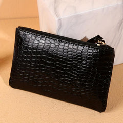 Women's Minimalist Clutch Coin Purse Zipper Solid Purse
