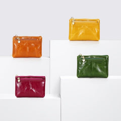 Minimalist Coin Purse Clutch Bag Zipper Wallet