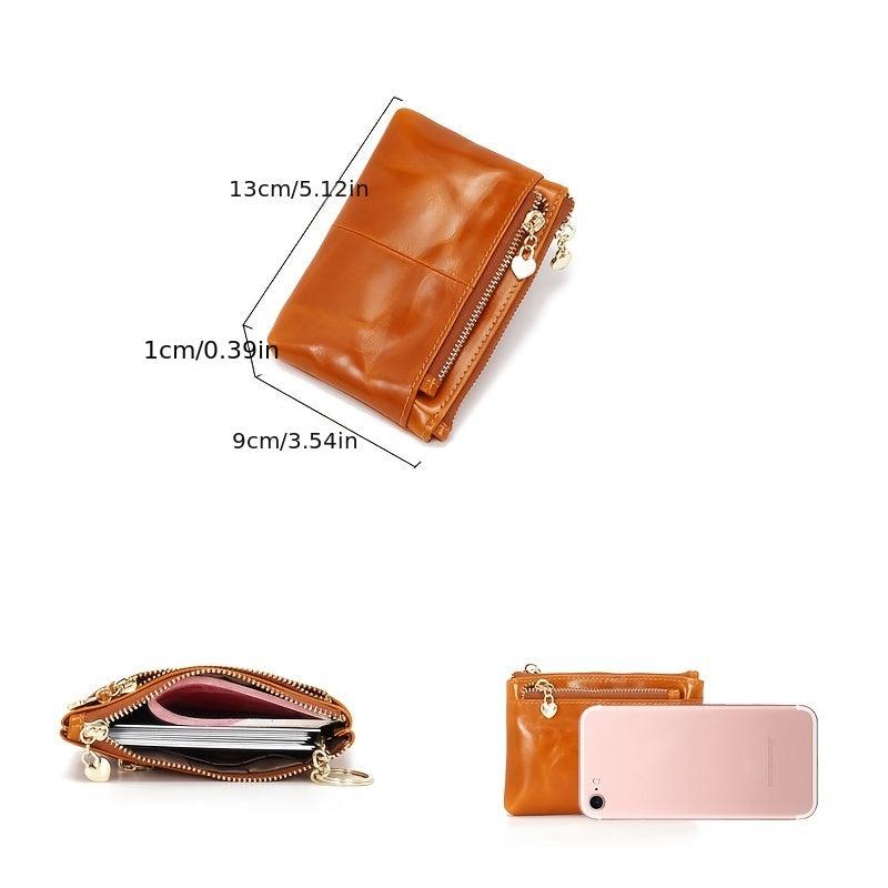 Minimalist Coin Purse Clutch Bag Zipper Wallet