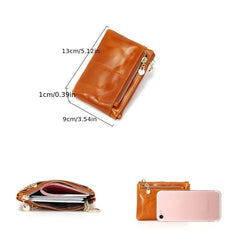 Minimalist Coin Purse Clutch Bag Zipper Wallet