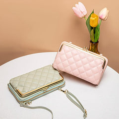 Argyle Clip Phone Bag Women's Wallet