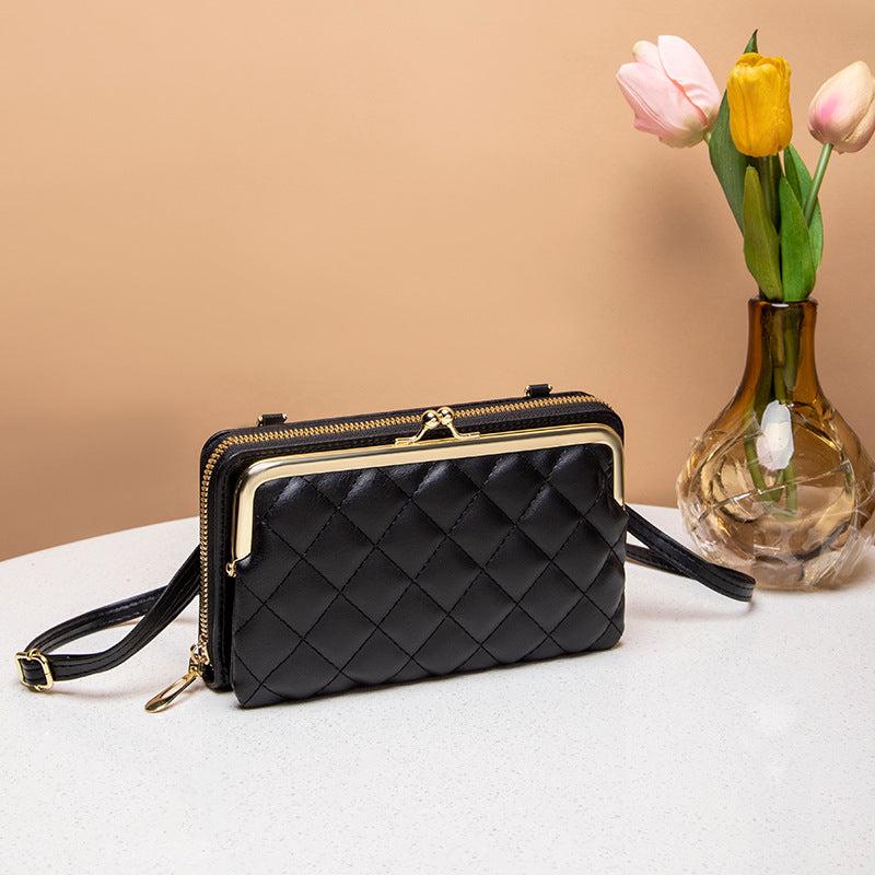 Argyle Clip Phone Bag Women's Wallet