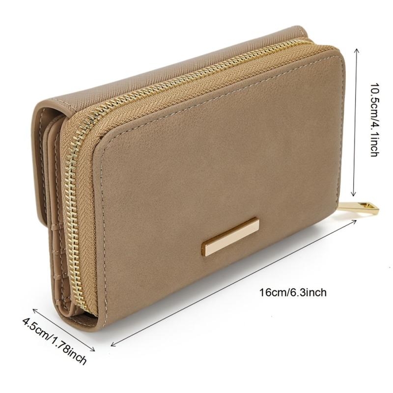 Multifunctional Wallet Classic Fau Leather Trifold Purse