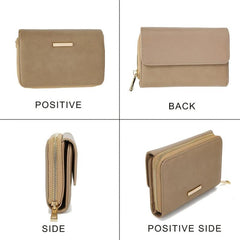 Multifunctional Wallet Classic Fau Leather Trifold Purse