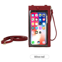 Women's Cell Phone Pouch Hand Bag Long Wallet With Touch Screen Coin Purse