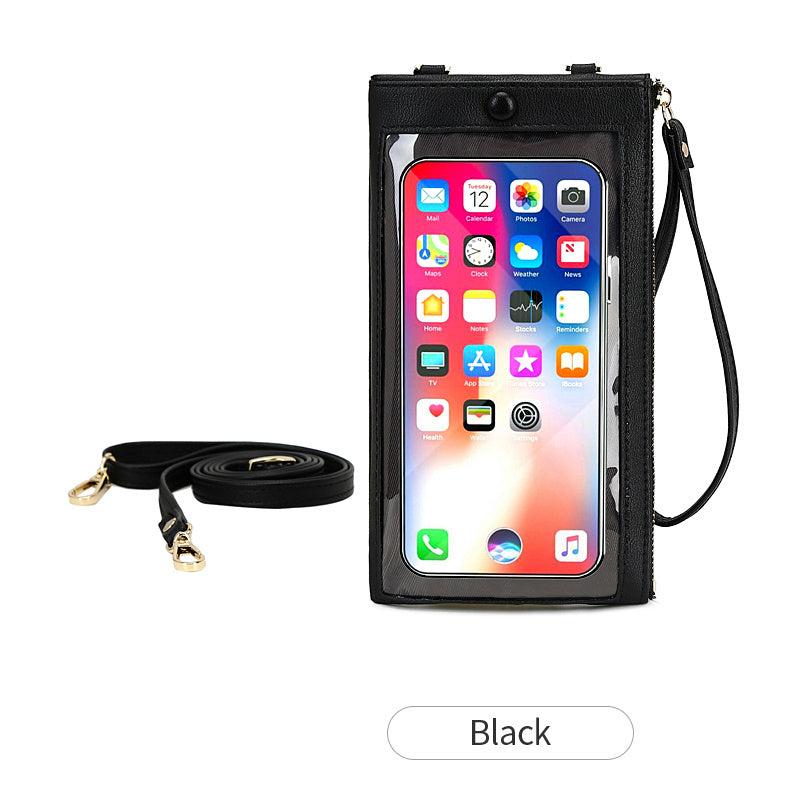 Women's Cell Phone Pouch Hand Bag Long Wallet With Touch Screen Coin Purse