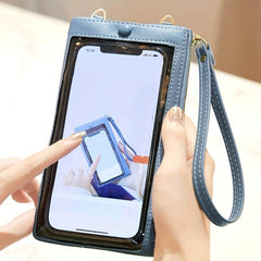 Women's Cell Phone Pouch Hand Bag Long Wallet With Touch Screen Coin Purse