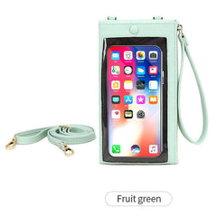 Women's Cell Phone Pouch Hand Bag Long Wallet With Touch Screen Coin Purse