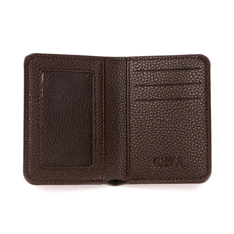 Vintage Bifold Coin Purse Multifunctional Wallet Faux Leather