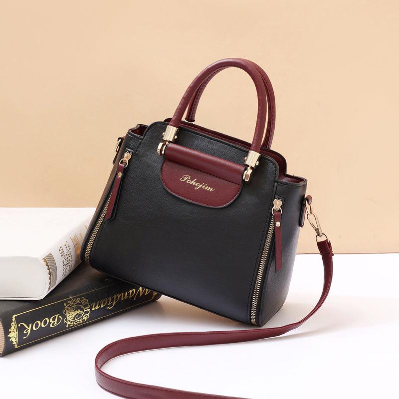 Women's Work Tote Bag with Zipper Handbag and Shoulder Strap