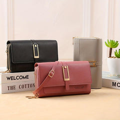 Mini Flap Zipper Crossbody Bag PU Leather Textured Bag Purse