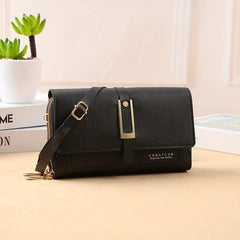 Mini Flap Zipper Crossbody Bag PU Leather Textured Bag Purse