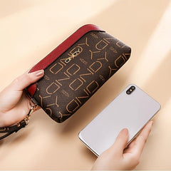 Stylish Vintage Long Clutch Zipper Purse With Wristband