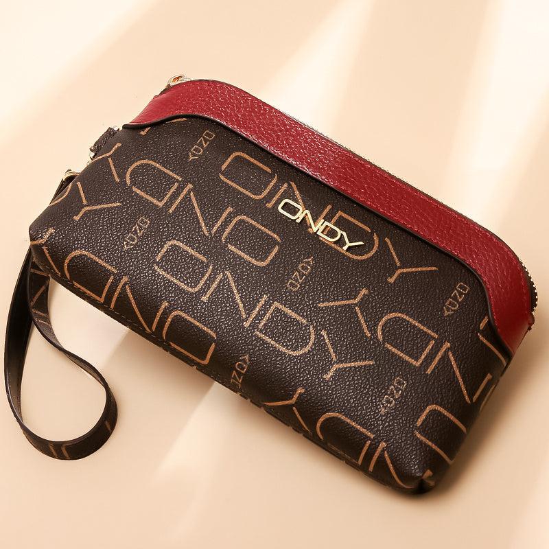 Stylish Vintage Long Clutch Zipper Purse With Wristband