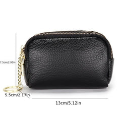 Women's Mini Coin Purse Zipper Clutch Bag Card & Key Pouch