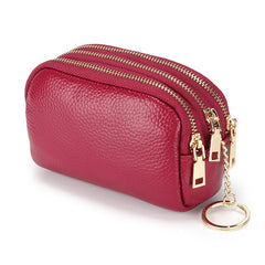 Women's Mini Coin Purse Zipper Clutch Bag Card & Key Pouch