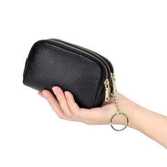 Women's Mini Coin Purse Zipper Clutch Bag Card & Key Pouch