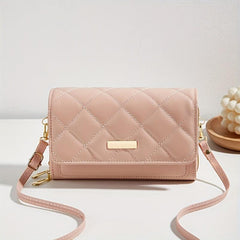 Quilted Detail Flap Bag Large Capacity Phone Bag