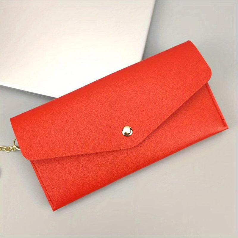 Women's Minimalist Long Wallet Messenger Purse Clutch Coin Purse