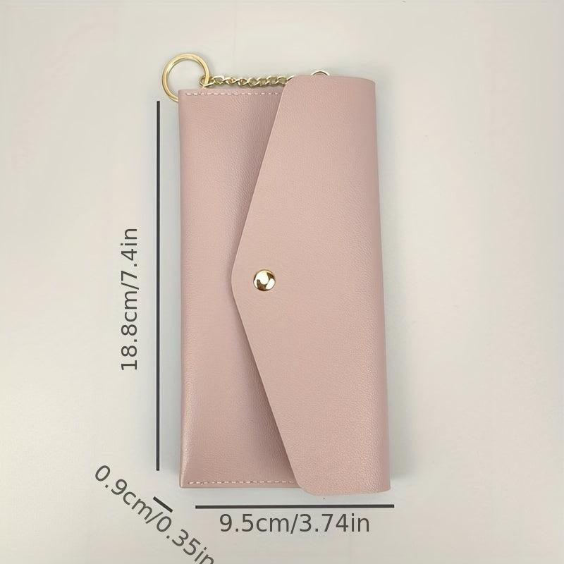 Women's Minimalist Long Wallet Messenger Purse Clutch Coin Purse