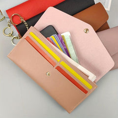 Women's Minimalist Long Wallet Messenger Purse Clutch Coin Purse