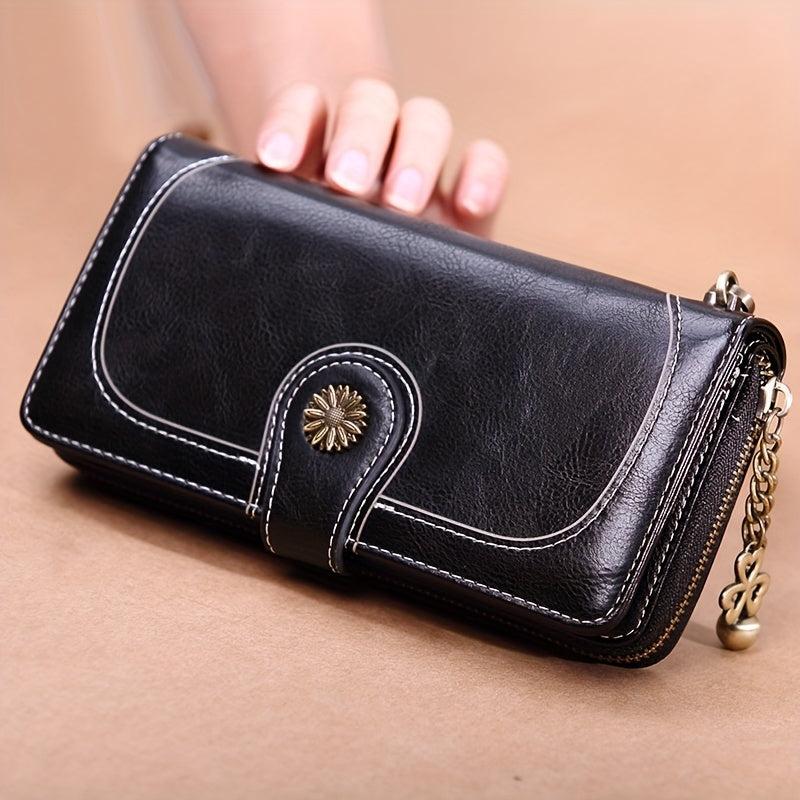 Vintage Long Coin Purse Clutch Phone Bag