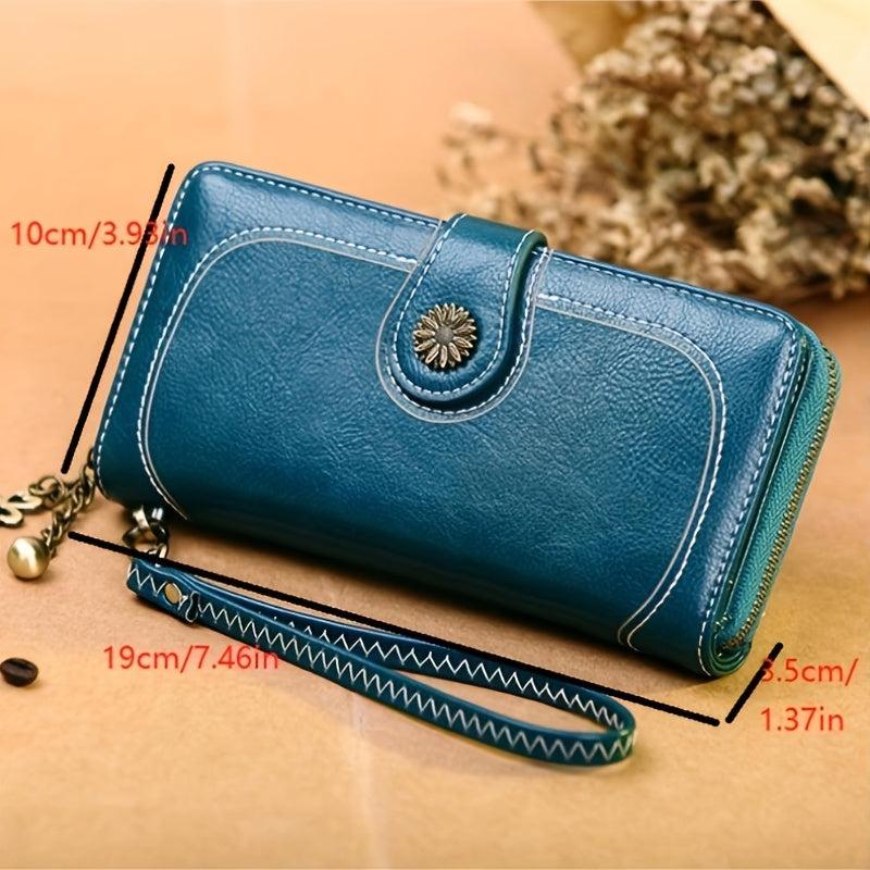 Vintage Long Coin Purse Clutch Phone Bag