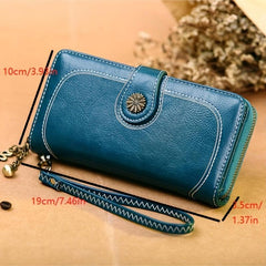 Vintage Long Coin Purse Clutch Phone Bag