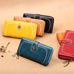 Vintage Long Coin Purse Clutch Phone Bag