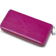 Women's Long Zipper Wallet Coin Purse Large Capacity