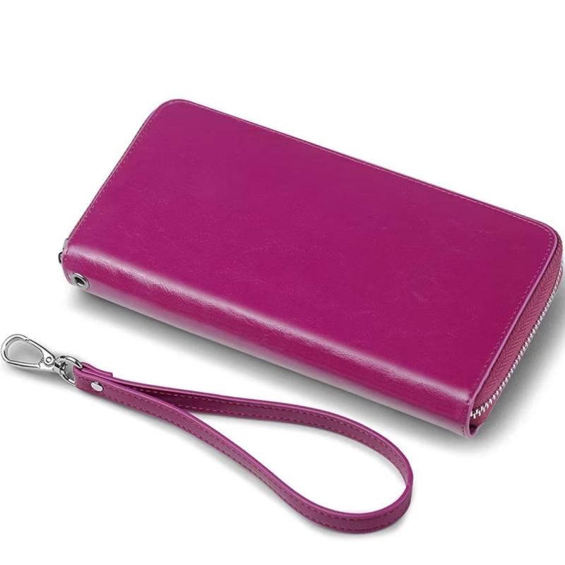 Women's Long Zipper Wallet Coin Purse Large Capacity