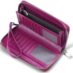 Women's Long Zipper Wallet Coin Purse Large Capacity