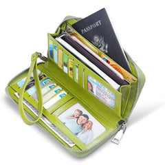 Women's Long Zipper Wallet Coin Purse Large Capacity