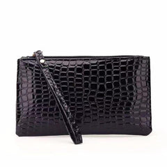 Crocodile Pattern Coin Purse Clutch Wallet Zipper Bag