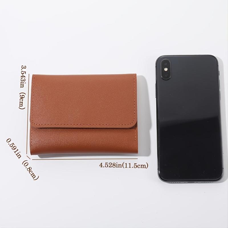 Women's Multifunctional Short Wallet Faux Leather Clutch Bag