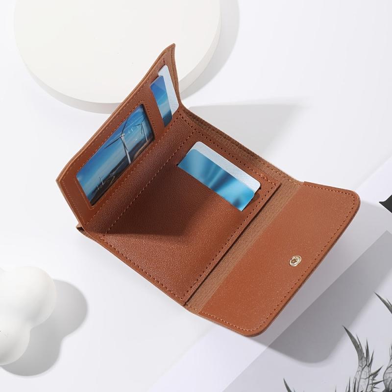 Women's Multifunctional Short Wallet Faux Leather Clutch Bag
